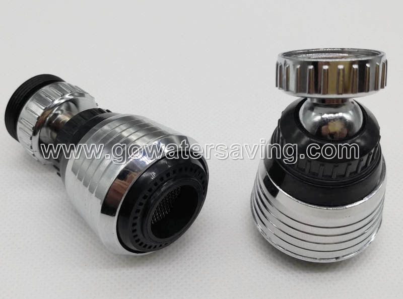 dual function kitchen faucet swivelling aerator